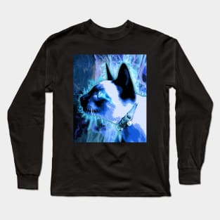 Glowing Energy Cat Long Sleeve T-Shirt